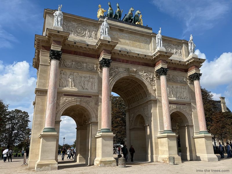 Arc Du Carousel across the street from the Louvre.